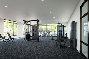 Modern Fitness Room  at Connect, California, 93401